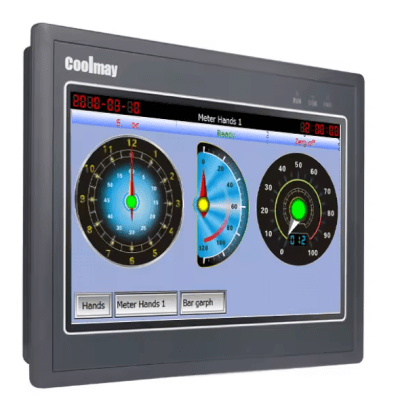 [TK8100H] Panel HMI Táctil Industrial de 10 Pulgadas / Resolución 1024x600 píxeles / Interfaces RS232 + RS485 / Puerto Ethernet / Puerto USB / Software VCool Programming