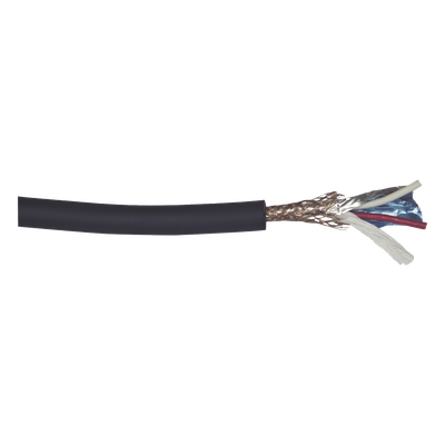 [EP-2202-MIC-100M] Cable para Micrófono de 100 Metros / Compatible con Conectores XLR,  6.5 mm, 3.5 mm y RCA / Alta Fidelidad / Cable Profesional de ALTA FIDELIDAD 100% Cobre / Color Negro