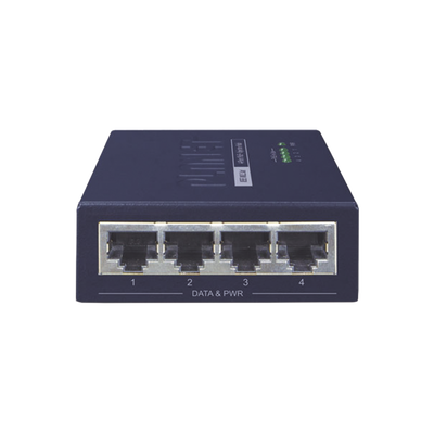 [HPOE-460] Inyector High PoE, de 4 Puertos Gigabit de Entrada, 4 Puertos PoE 802.3af/at Gigabit de Salida Para Cada Puerto, Hasta 30 W por interfaz
