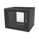 Gabinete para Montaje en Pared Fijo, con 9 Unidades de Rack, de 19in, Puerta de Cristal Templado, Fabricado en Acero