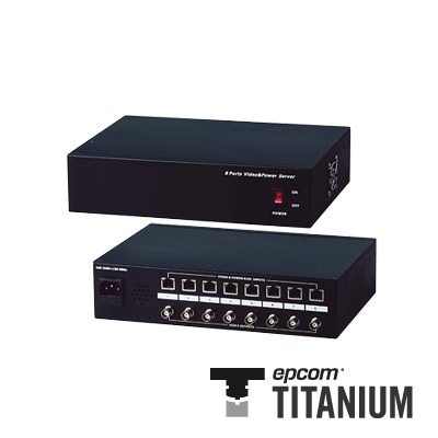 [TT-108-PVR] (ANALÓGICO)Video + poder: 300 m, receptor de video pasivo + alimentación de 8 canales
