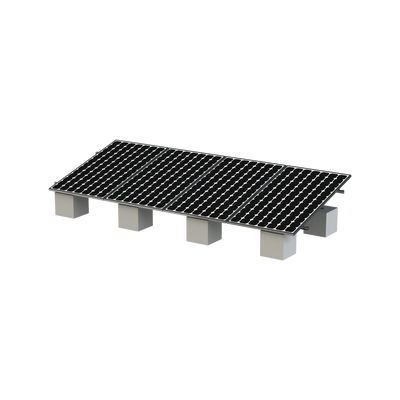 [VEKTOR8R] Montaje para Panel Solar, Riel "8" de 5400mm para Módulos con Espesor de 35mm, Velocidad de Viento Máx. 136km/h (20° a 45°)