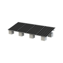 Montaje para Panel Solar, Riel "8" de 5400mm para Módulos con Espesor de 35mm, Velocidad de Viento Máx. 136km/h (20° a 45°)
