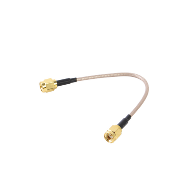 [2X-SMAI-316-13] Jumper de 14.5 cms (RG-316) n conectores para equipos ROCKET cos SMA macho inversos.