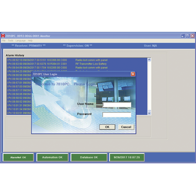 [7810PC-AM] Software de Recepcion de Eventos de Alarma por IP o 3G/4G No requiere IP Publica Fija o Servicios de Nombres de Dominio DDNS