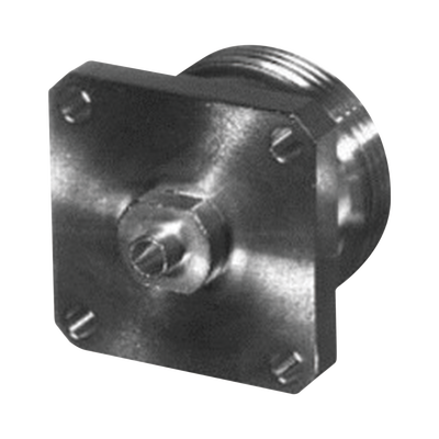 Conector 7-16 DIN Hembra para Chasis y Montaje en Cable Semi-Rígido de 1/4", Plata/ Plata/ Teflón.