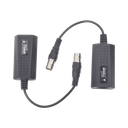 Kit EXTENSOR IP por cable CABLE COAXIAL para distancias de HASTA 200 m / REUTILIZA EL CABLEADO EXISTENTE PARA CONECTAR CÁMARAS IP / No Requiere Energía / Transmisión en Tiempo Real / Protección Contra Sobretensiones Incorporada