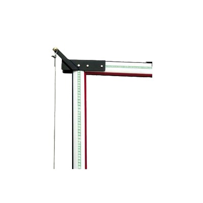 [009-MX009L] Articulación para mástil con iluminación LED para Barrera KXBGGALED izquierda.
