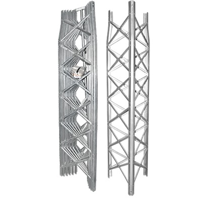 [GTBX40] Torre Autosoportada  de 12.2 m, 5 Secciones Prearmadas. Galvanizada en Caliente (6 ft² @ 70.7 MPH).