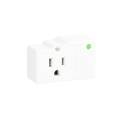 [DTK-1F] Protector Plug Pared / 120 VCA 15 A / 40,000 A / LED Diagnóstico / Transformadores de Alarma