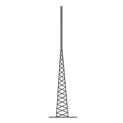 Torre Autosoportada de 24 metros (Resistencia al viento 112 Km/h). Linea SSV.