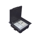 Caja de Piso para Dos Módulos Universales (Socket M2), para Alimentación Eléctrica y Redes de Datos (11000-33401) No Incluye Faceplates