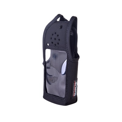 [3162-BC] Funda de Nylon, clip-cinto, capuchón con broches para botones y visor frontal-DTMF / IC-F3161, IC-F3261/ 3360.
