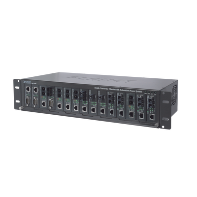 [MC-1500R] Chasis para 15 convertidores de medios con opción de fuente redundante