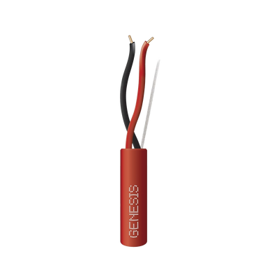 [4311-1004/1000] Carrete de Alambre 305 Metros (1000 Pies) / 2 x 16 AWG / Riser / Color Rojo / Tipo FPLR, CL3R, (UL) FT4 / Para Aplicaciones en Sistemas de Detección de Incendio y Sistemas de Evacuación