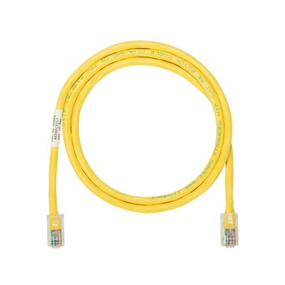 [NK5EPC7YLY] Cable de Parcheo UTP Categoría 5e, con Plug Modular en Cada Extremo - 2 Metros (6.56 Pies) - Amarillo