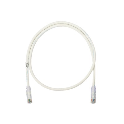 Cable de Parcheo UTP Categoría 6, con Plug Modular en Cada Extremo - 1 Metro (3.28 Pies) - Blanco Mate