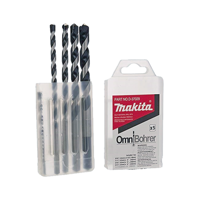 [D-37029] Juego de 5 Pzas. de Broca para Concreto con Punta de Carburo (3/16", 1/4", 5/16", 3/8" y 1/2")