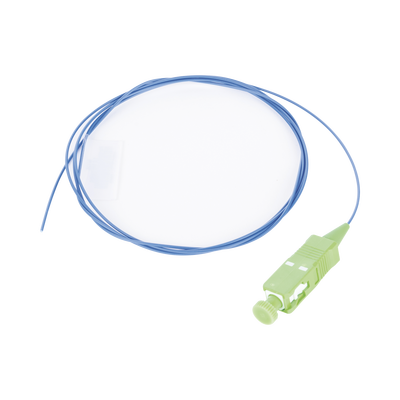 [F91BNANNNSNM001] Pigtail de Fibra Óptica SC/APC Simplex, Monomodo OS2 9/125, 900um, Color Azul, 1 Metro