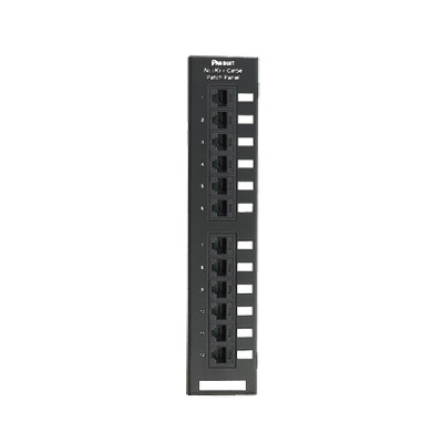 [NK5EPPG12WY] Panel de Parcheo de Impacto 110, Categoría 5e, Montaje en Pared Usando Accesorio WB89D, de 12 Puertos
