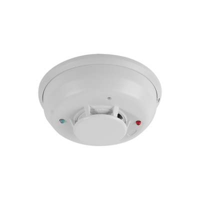 [4WITAR-B] Detector Fotoeléctrico de Humo de 4 Hilos con Sensor de Temperatura Aislado, Sirena Interconstruida y Relevador, Serie i3