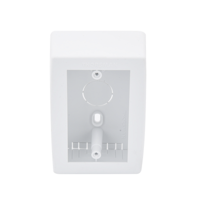 Caja de Registro Universal, color blanco de PVC auto extinguible (7902-02001)