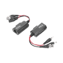 Kit de transceptores activos, envía alimentación 12V/24Vcc/AC, video y audio a una distancia de hasta 150 m en 4K para aplicaciones de video por UTP Cat 5e / 6 en alta definición.