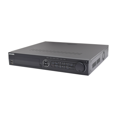 [DS-7324HGHI-SH] DVR 24 Canales TURBOHD + 8 Canales IP /2 Megapixel / 4 Bahías de Disco Duro / 4 Canales de Audio / 16 Entradas de Alarma