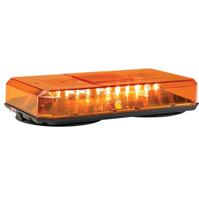 [454-100-HL02] Mini barra de luces Highlighter LED, color Ámbar, Montaje de Succión e Imán, Ideal para Seguridad Privada