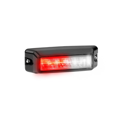 [IPX-620-BRW] Luz auxiliar de 12 LED Ìs en color rojo / claro con mica transparente.