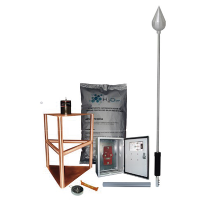 [KDA-03] Kit de Pararrayo con Punta con Diámetro de Protección de 200 metros.