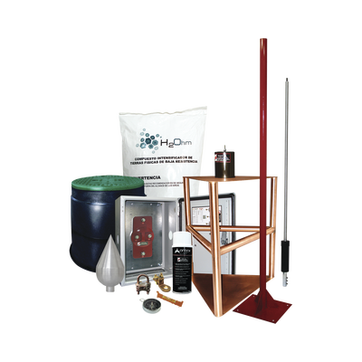 [KIT-MASTER-03] Kit Pararrayo con Accesorios para Protección de Diámetro de 200m.