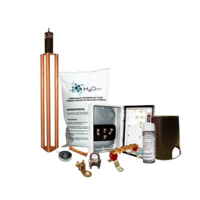 [KIT-MASTER-70K] Kit de tierra física modelo TG70K con Electrodo Magnetoactivo y Accesorios de Instalación, capacidad: 70 AMP