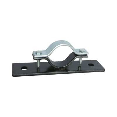 [AM-TG/3] Abrazadera Doble Omega, fabricada en Acero para instalación de mástil de 2" en muros verticales
