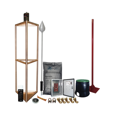 [KIT-MASTER-05] Kit Pararrayo con Accesorios para Protección de Diámetro de 300m.