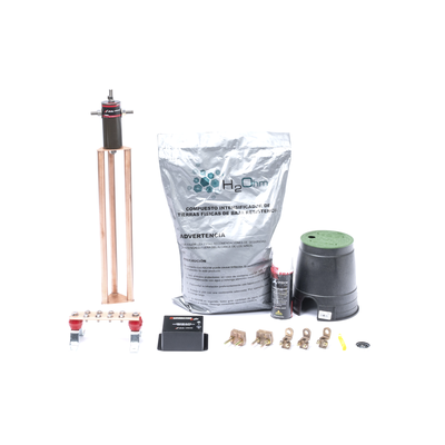 [KIT-MASTER-TG-CONM] Kit de Tierra Física con Electrodo Magnetoactivo de 45 AMP Y Supresor de Picos SOHO