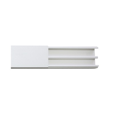 [TMK-1735] Canaleta en color blanco de PVC auto extinguible, 35 x 17, tramo de 2.5m (5301-01250)