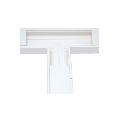 [TEK-100-T] Sección en "T" color Blanco de PVC auto extinguible, para canaleta TEK-100 (5576-13100)