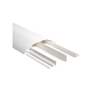 [DMC-4FT] Ducto media caña color blanco de dos vias, de PVC auto extinguible,  90.5 x 19.7 x 1220mm (9400-01250)