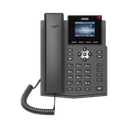 Teléfono IP empresarial para 4 líneas SIP con pantalla LCD de 2.4 pulgadas a color, Opus y conferencia de 3 vías, PoE.