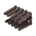 Taquete cafe 5/16" para tornillo 10mm x 1 3/4" (100pzs) (1104-04100)
