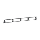 Patch Panel de Fibra Óptica, Para 4 Placas Acopladoras FAP o FMP, Color Negro, 1UR