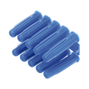 Taquete azul 3/8" para tornillo 12mm x 2" (100pzs) (1105-05100)