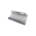 Placa salida a tubo automática para peralte de 66mm y 116mm, con acabado Electro Zinc