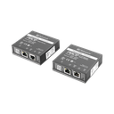 Kit extensor IP y PoE por cable UTP CAT5E hasta 500 mts @ 100 mbps