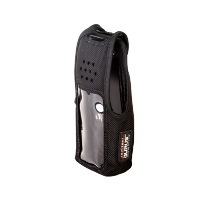 [2806-B] Funda de Nylon, lazo-cinto, capuchón con broches para botones y amplio visor frontal  para NX-410K2 y NX-411K2.