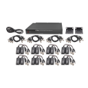 Kit de 16 canales para transmisión de ALIMENTACION (NO SOPORTA COAXITRON)( de 36 Vcc a 12 Vcc) y video (HD-TVI) a distancias de hasta 250 m.