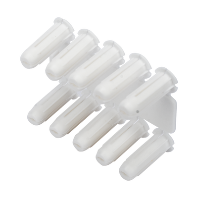 [TP-0] Taquete blanco 3/16" para tornillo 8mm x 3/4" (100pzs) (1101-01100)