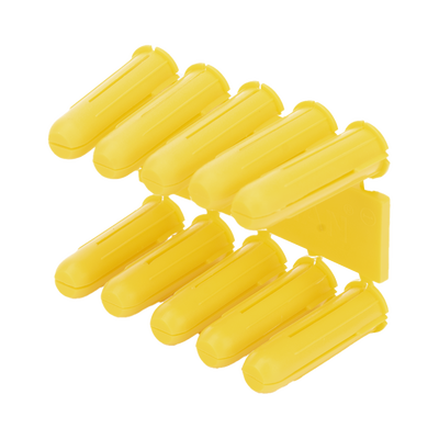 [TP-1X] Taquete amarillo 7/32" para tornillos 8mm x 1" (100pzs) (1102-02100)