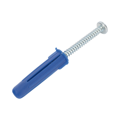 [TP-3-KIT] Paquete de 6 taquetes azul 2" y 6 tornillos 12mm x 2" (1105-05002)